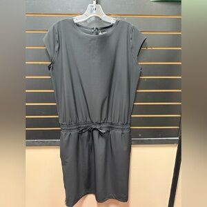 Albion Indigo Going Places Dress Black Athletic Travel Dress Size L